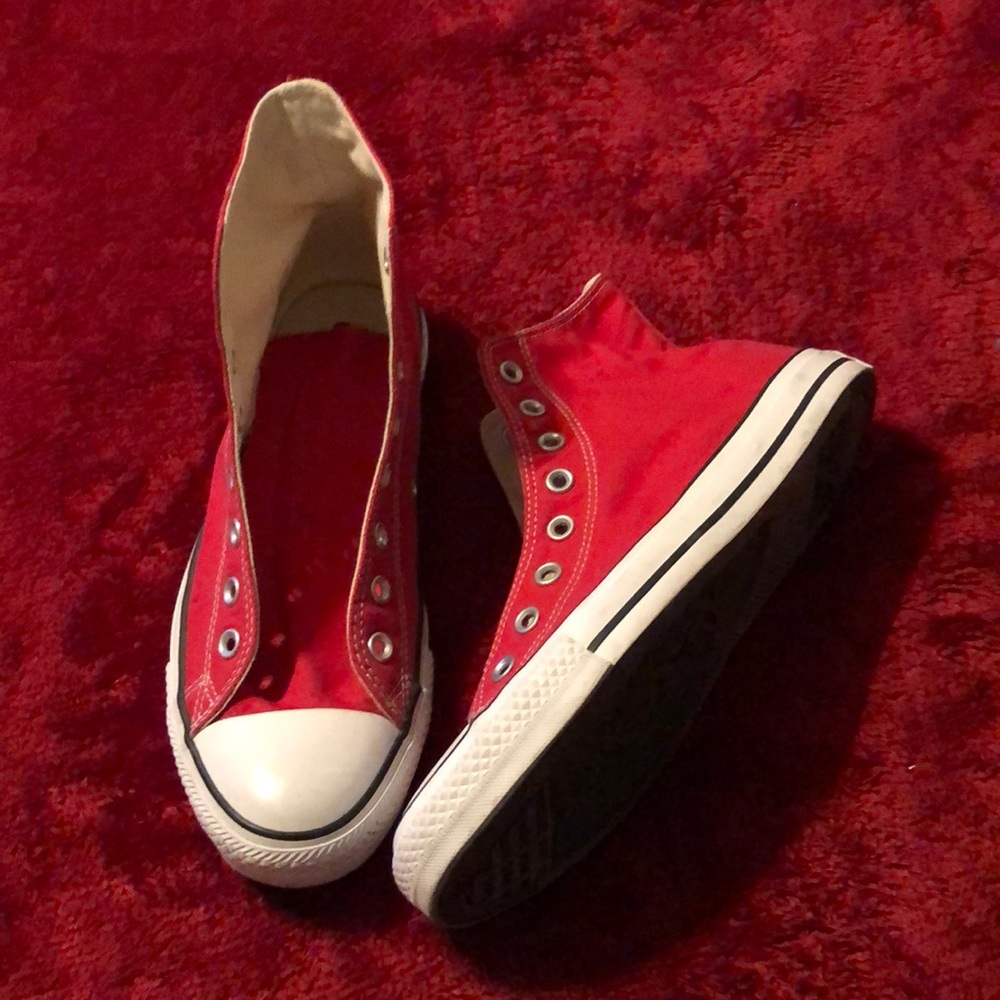 Red Converse Chucks Size 9